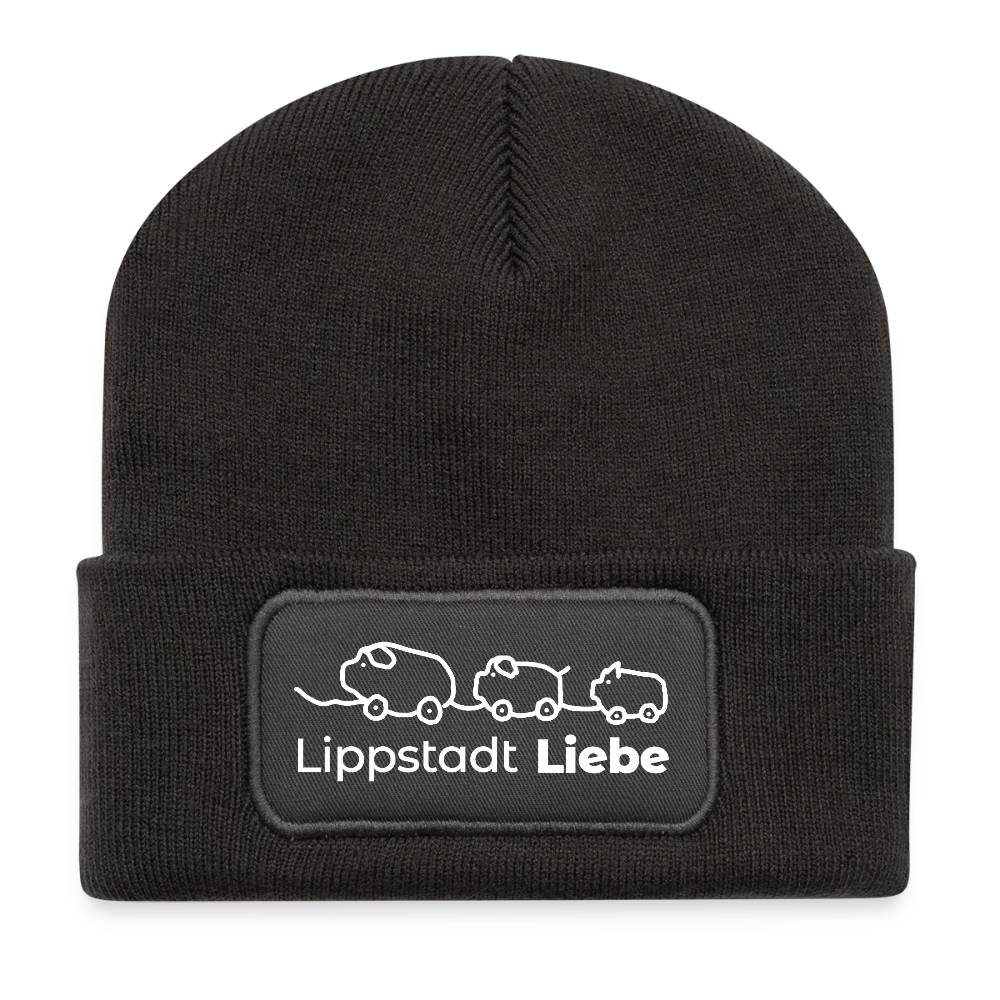 „Holzschweine Edition White“ – Lippstadt Liebe Beanie - Dunkelgrau
