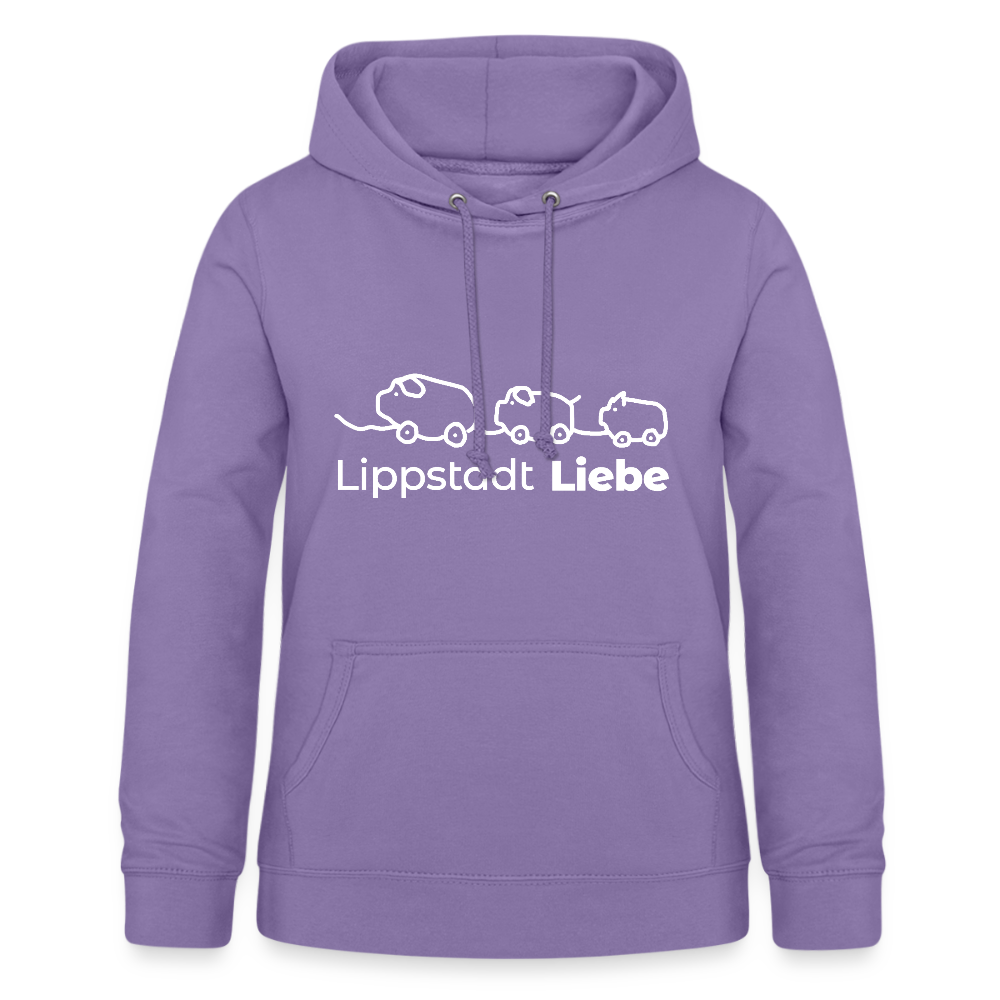Holzschweine Frauen Hoodie – Lippstadt Liebe Edition - Lavendel