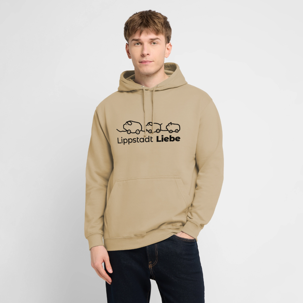 Holzschweine Männer Hoodie – Lippstadt Liebe Edition - Beige