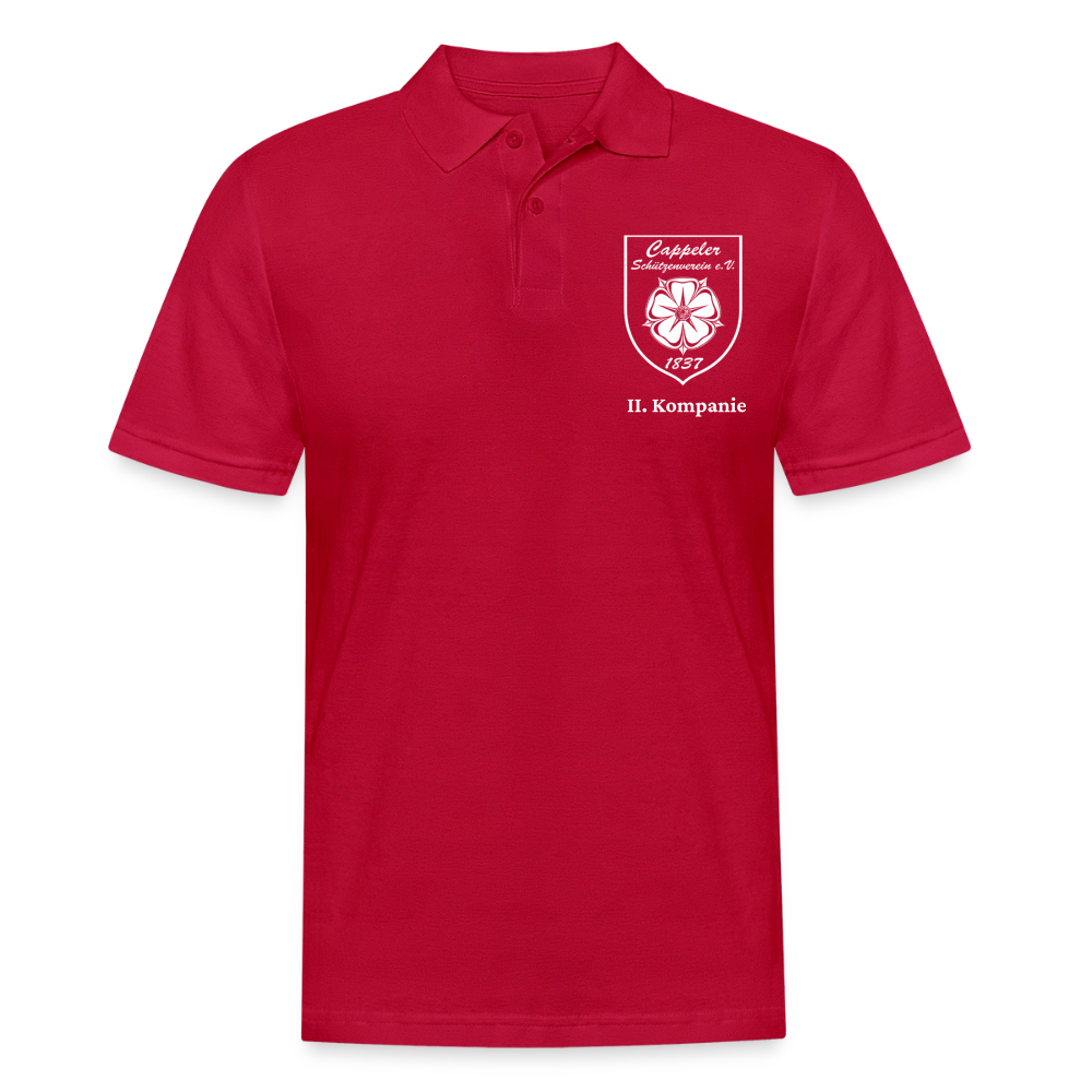 Cappeler Schützenverein Poloshirt - II. Kompanie - cherry red