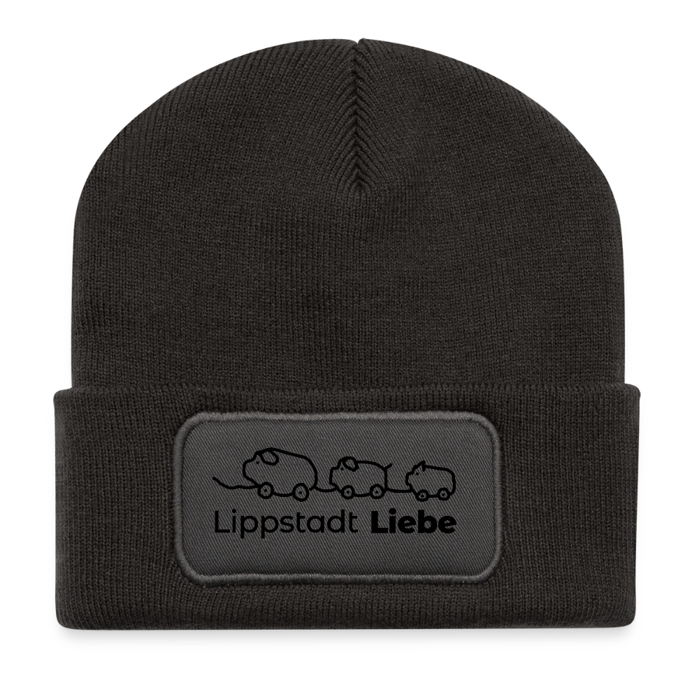 „Holzschweine Edition Black“ – Lippstadt Liebe Beanie - Dunkelgrau