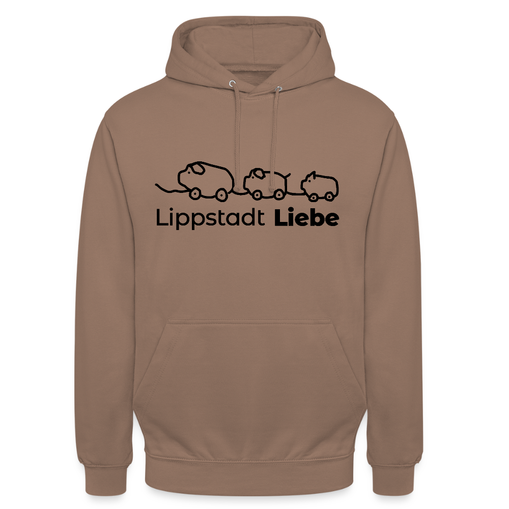 Holzschweine Männer Hoodie – Lippstadt Liebe Edition - Mokka