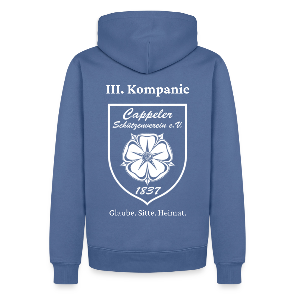 Cappeler Schützenverein Hoodie - III. Kompanie - Taubenblau