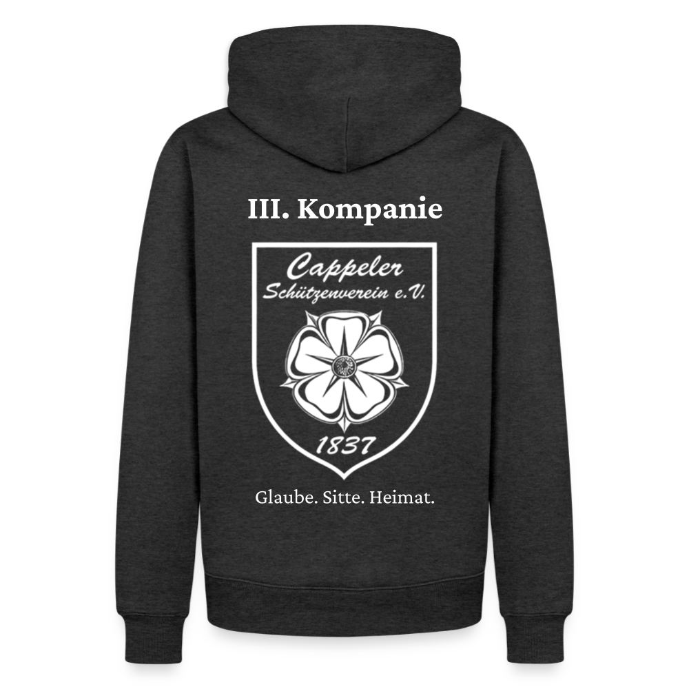 Cappeler Schützenverein Hoodie - III. Kompanie - Anthrazit meliert