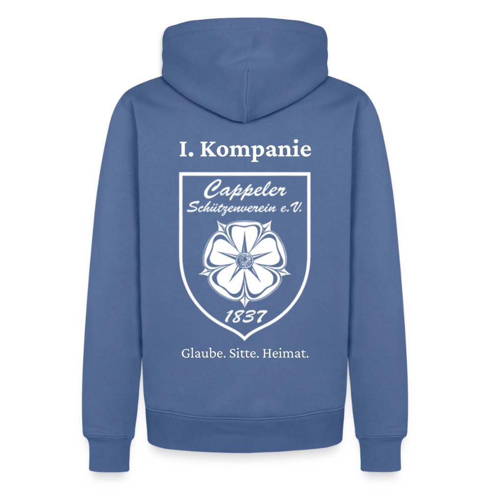 Cappeler Schützenverein Hoodie - I. Kompanie - Taubenblau