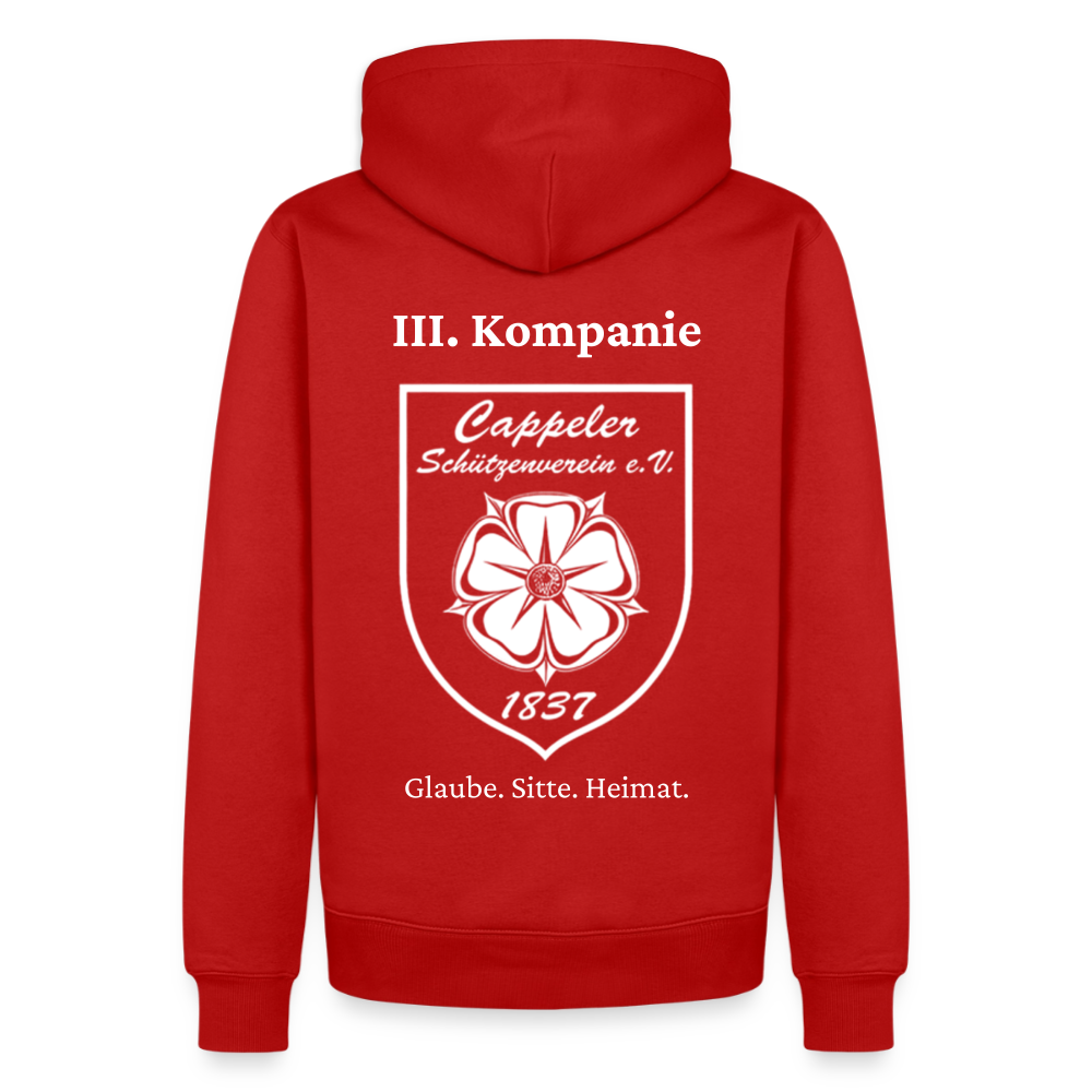 Cappeler Schützenverein Hoodie - III. Kompanie - Rot