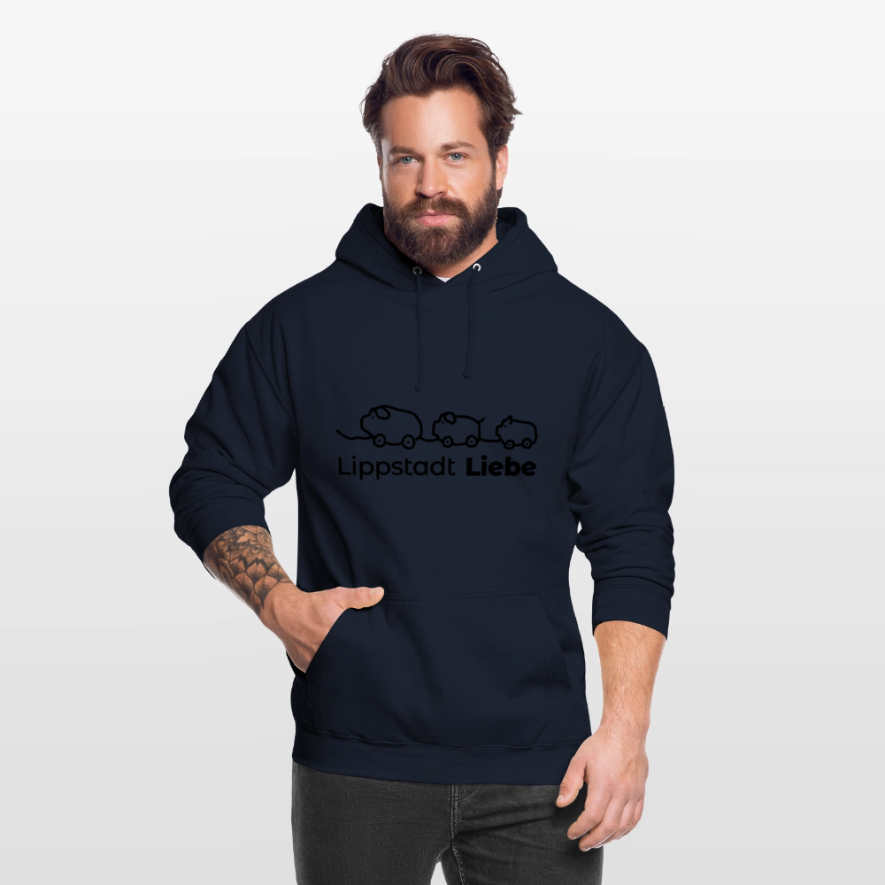 Holzschweine Männer Hoodie – Lippstadt Liebe Edition - Navy
