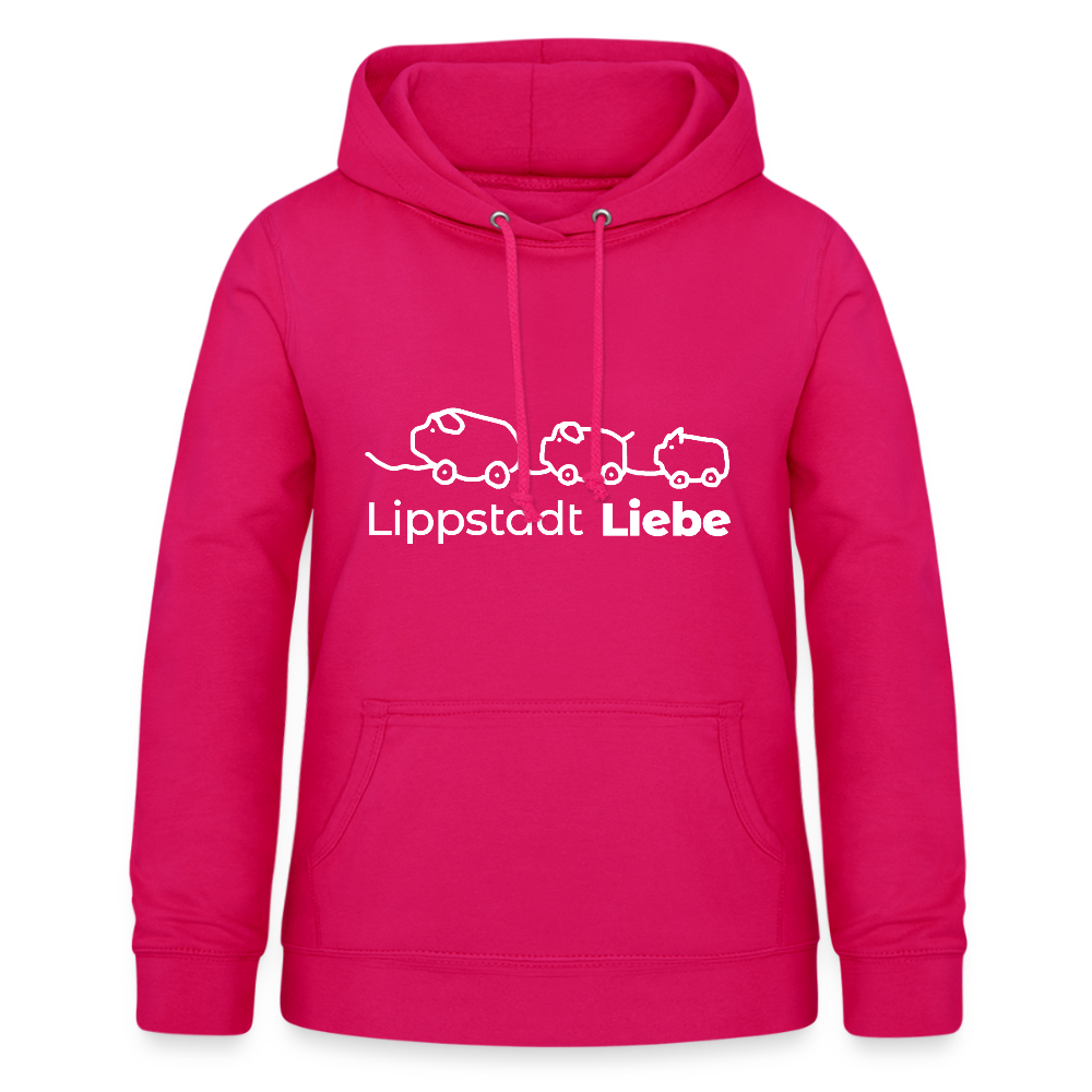 Holzschweine Frauen Hoodie – Lippstadt Liebe Edition - dunkles Pink