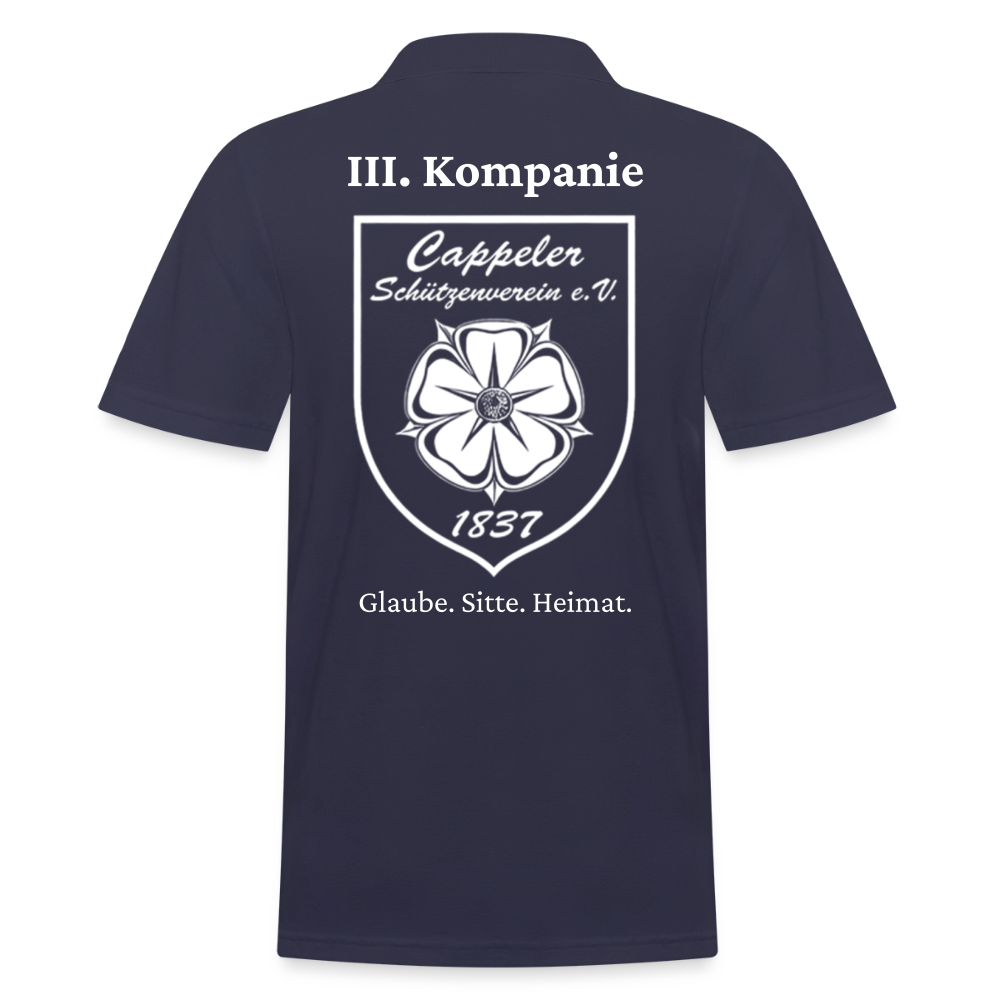 Cappeler Schützenverein Poloshirt - III. Kompanie - Navy