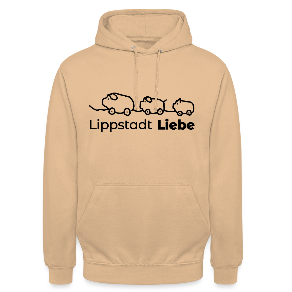 Holzschweine Männer Hoodie – Lippstadt Liebe Edition - Pfirsich