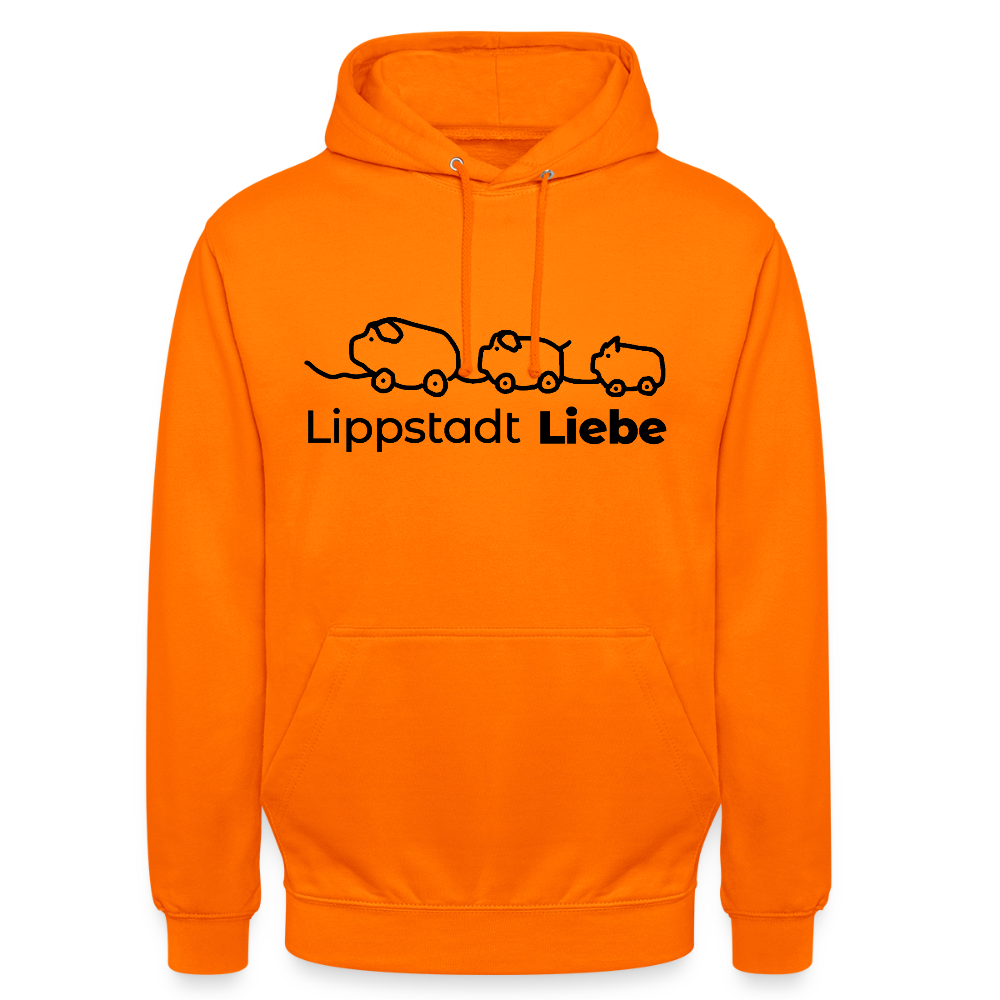 Holzschweine Männer Hoodie – Lippstadt Liebe Edition - Orange