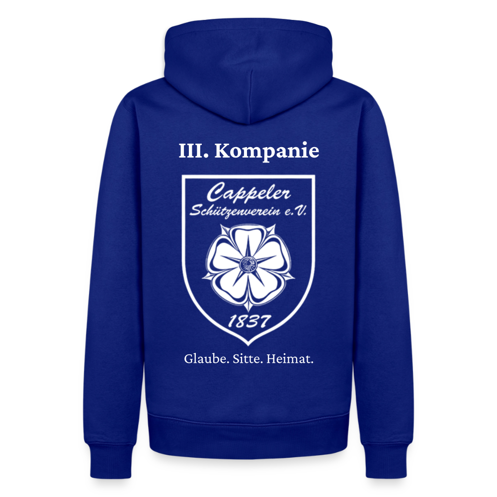 Cappeler Schützenverein Hoodie - III. Kompanie - Royalblau