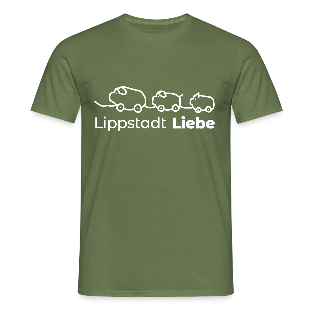Holzschweine Männer T-Shirt – Lippstadt Liebe Edition - Militärgrün