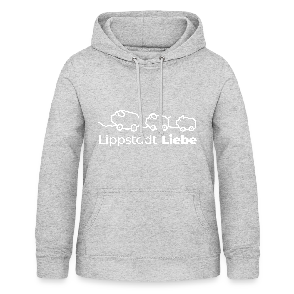 Holzschweine Frauen Hoodie – Lippstadt Liebe Edition - Hellgrau meliert
