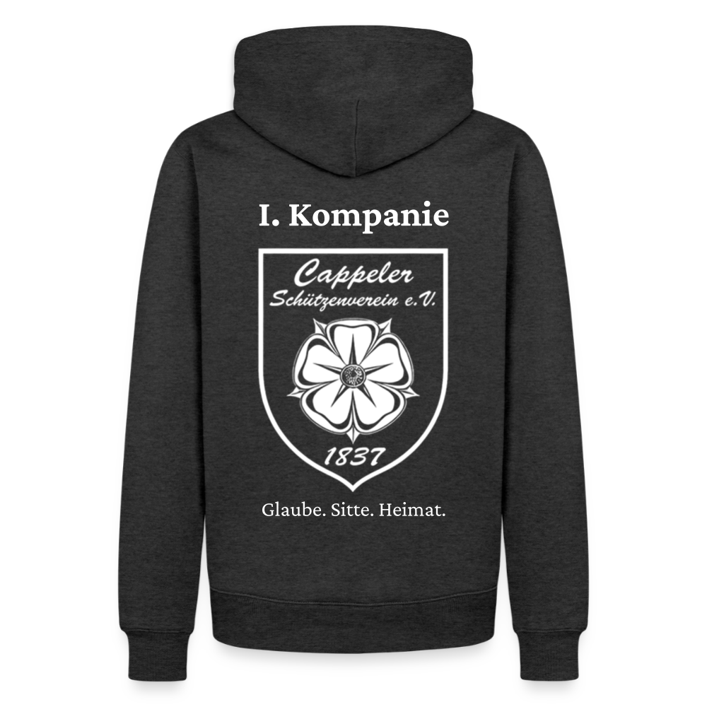 Cappeler Schützenverein Hoodie - I. Kompanie - Anthrazit meliert