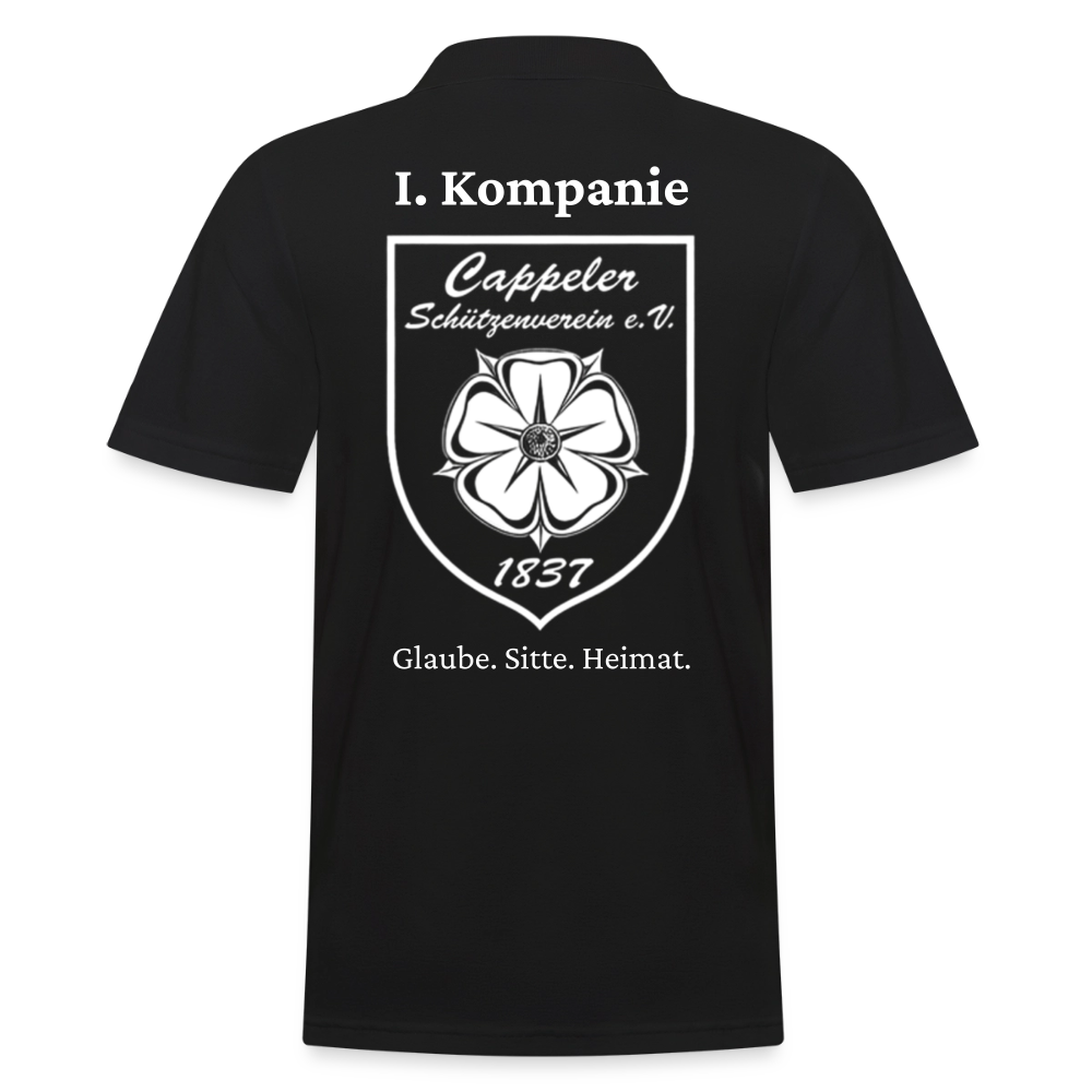 Cappeler Schützenverein Poloshirt - I. Kompanie - Schwarz