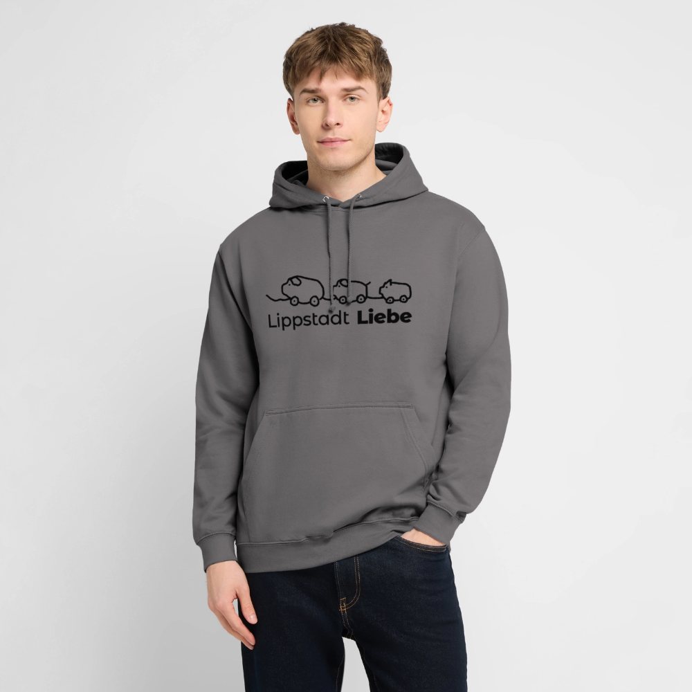 Holzschweine Männer Hoodie – Lippstadt Liebe Edition - Mittelgrau