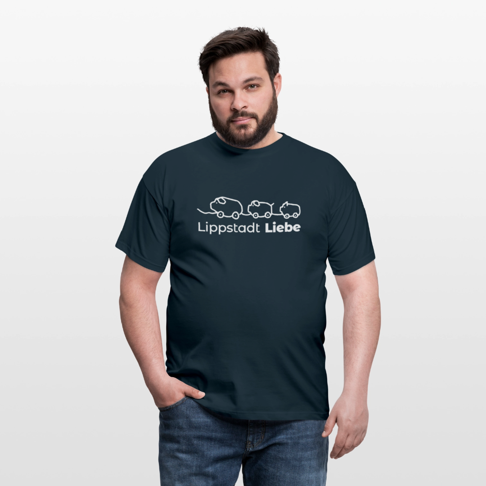 Holzschweine Männer T-Shirt – Lippstadt Liebe Edition - Navy