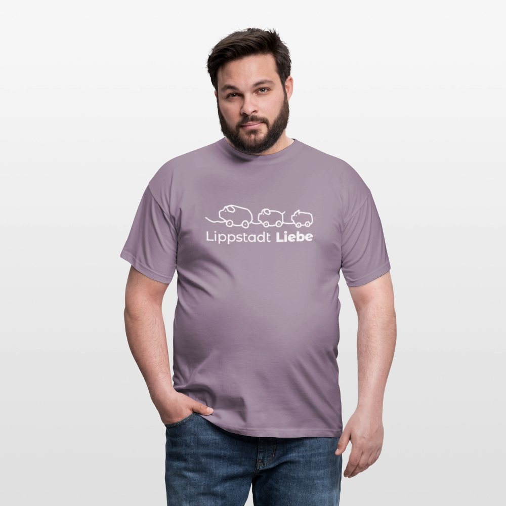 Holzschweine Männer T-Shirt – Lippstadt Liebe Edition - Lilagrau 