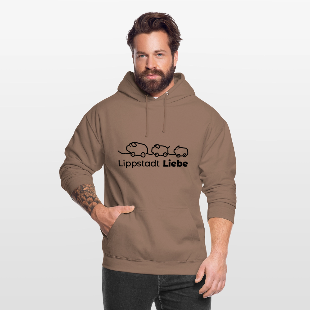 Holzschweine Männer Hoodie – Lippstadt Liebe Edition - Mokka