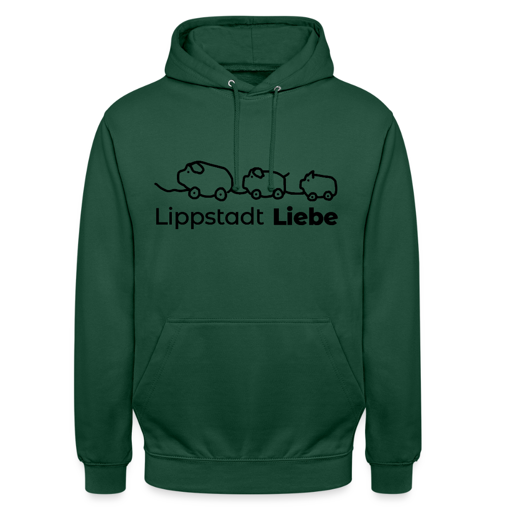 Holzschweine Männer Hoodie – Lippstadt Liebe Edition - Flaschengrün
