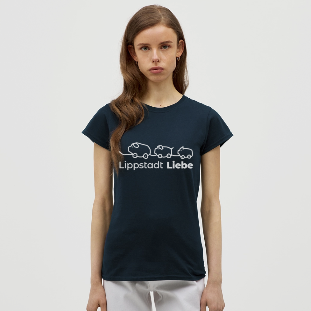 Holzschweine Damen T-Shirt – Lippstadt Liebe Edition - Navy
