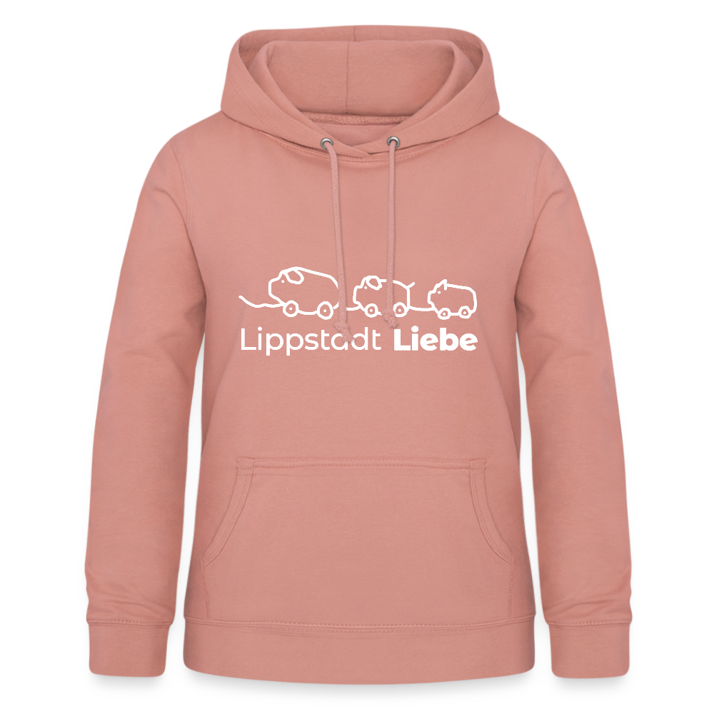 Holzschweine Frauen Hoodie – Lippstadt Liebe Edition - Altrosa