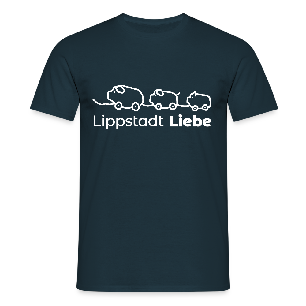 Holzschweine Männer T-Shirt – Lippstadt Liebe Edition - Navy