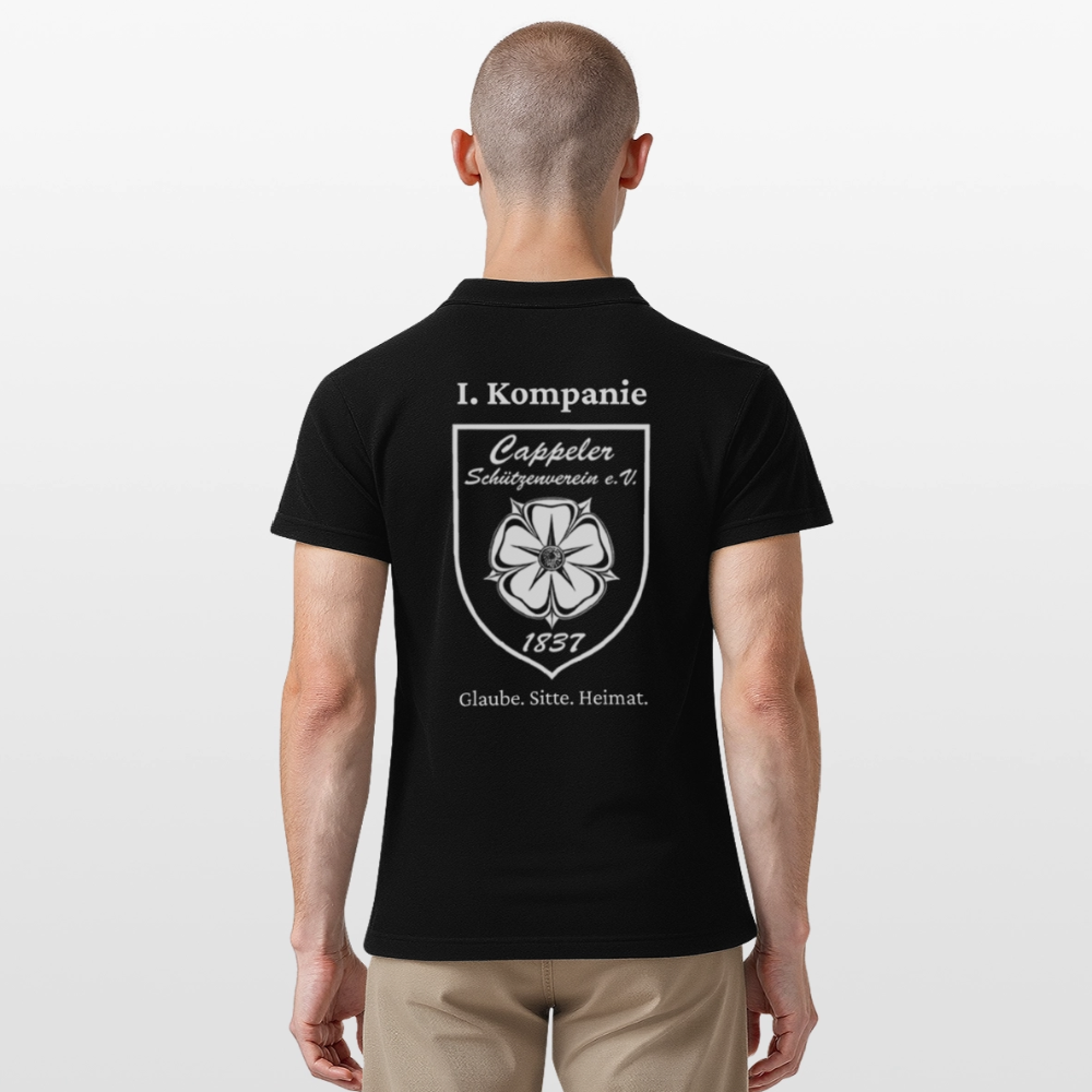 Cappeler Schützenverein Poloshirt - I. Kompanie - Schwarz