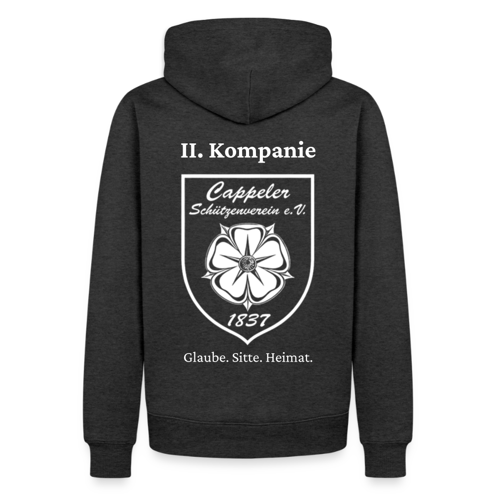 Cappeler Schützenverein Hoodie - II. Kompanie - Anthrazit meliert