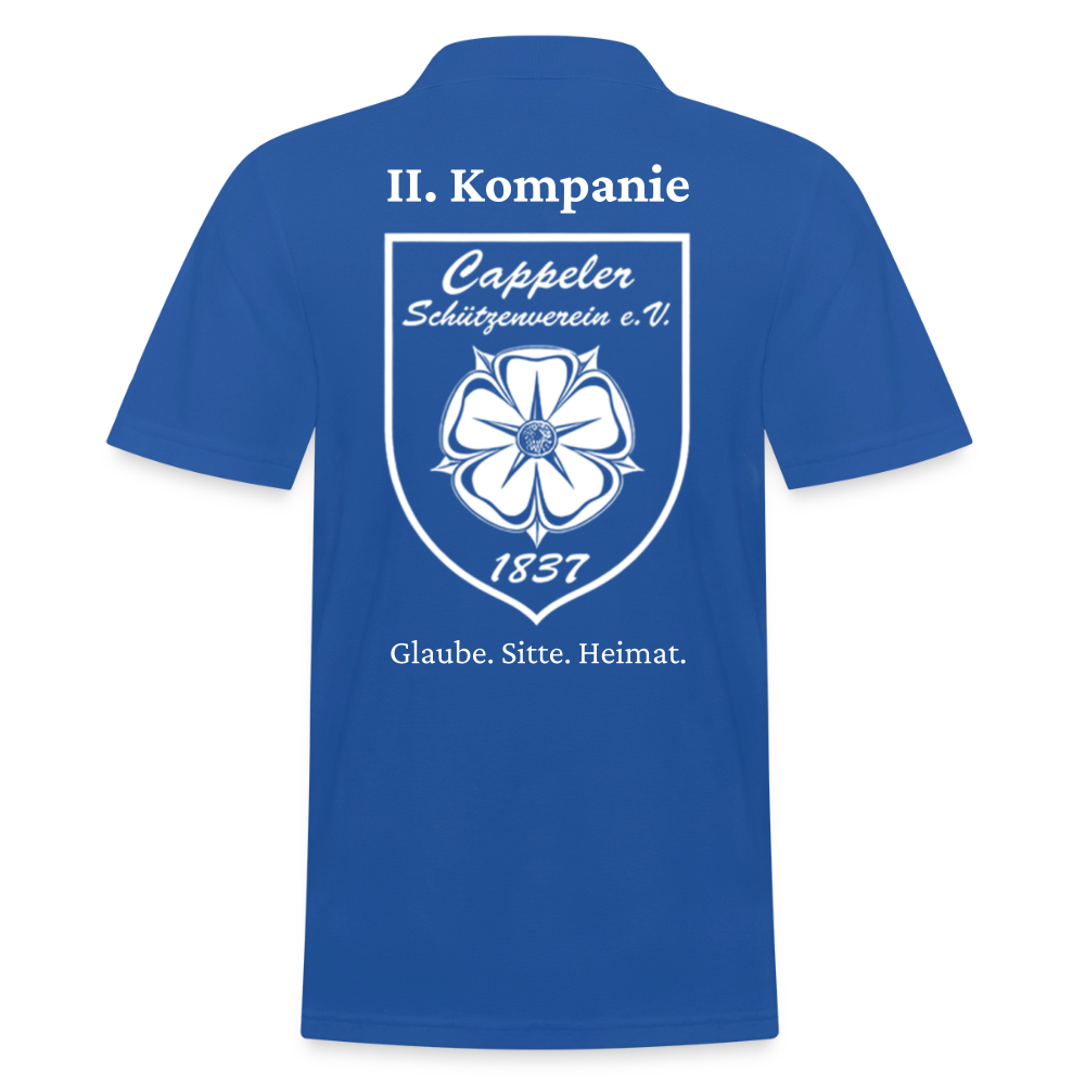 Cappeler Schützenverein Poloshirt - II. Kompanie - Royalblau