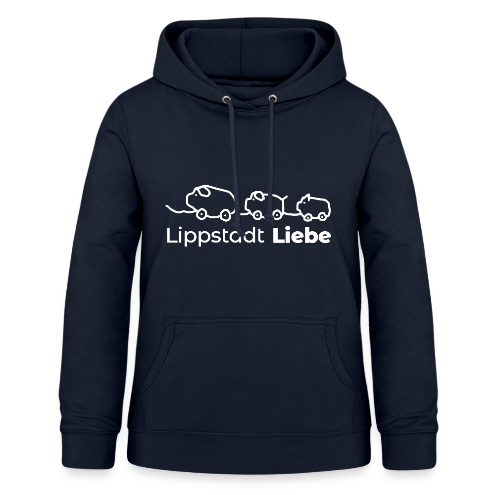 Holzschweine Frauen Hoodie – Lippstadt Liebe Edition - Navy