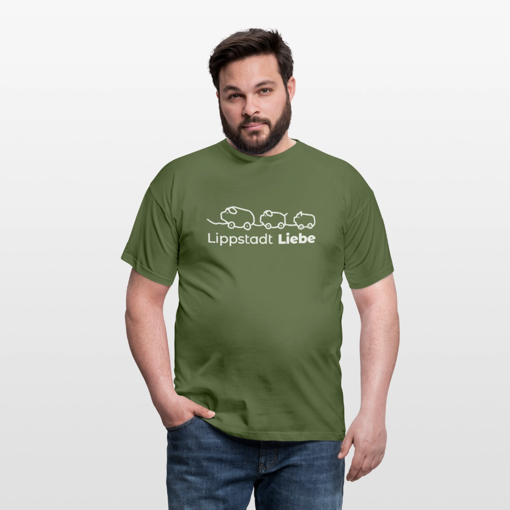 Holzschweine Männer T-Shirt – Lippstadt Liebe Edition - Militärgrün
