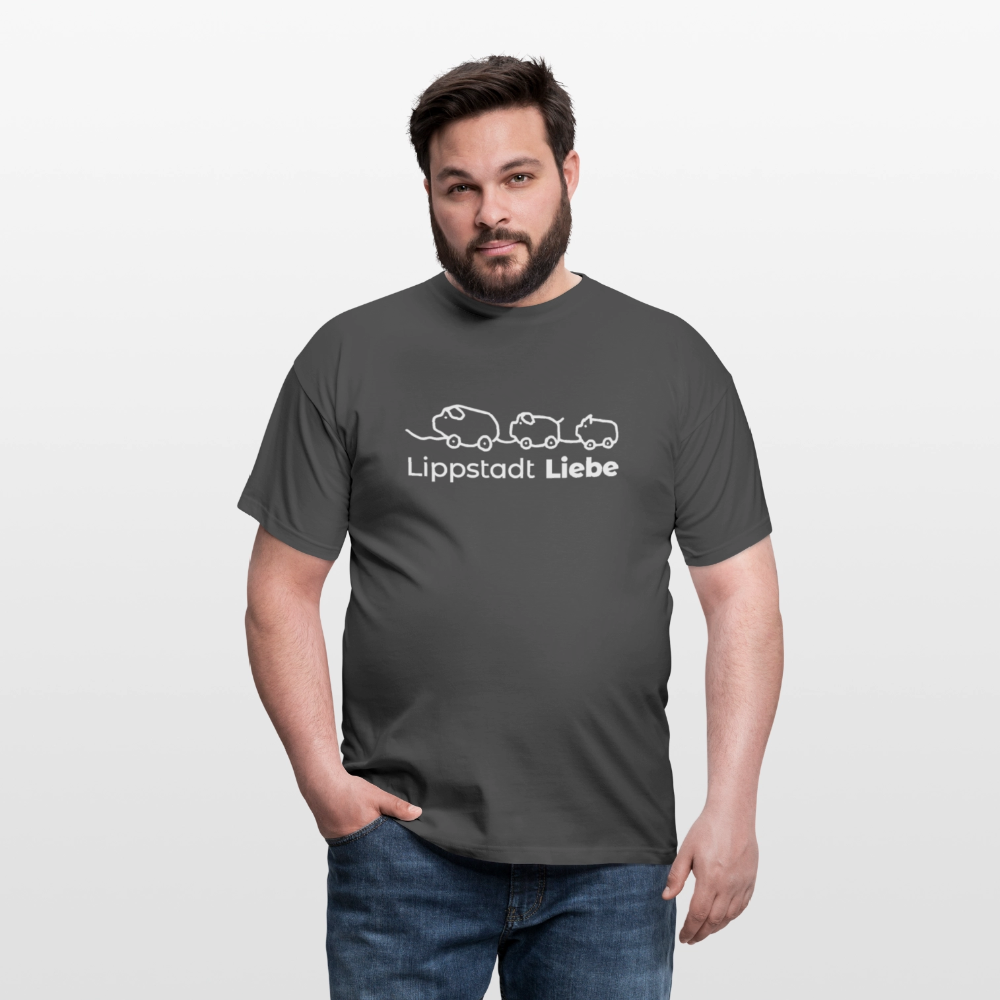 Holzschweine Männer T-Shirt – Lippstadt Liebe Edition - Anthrazit