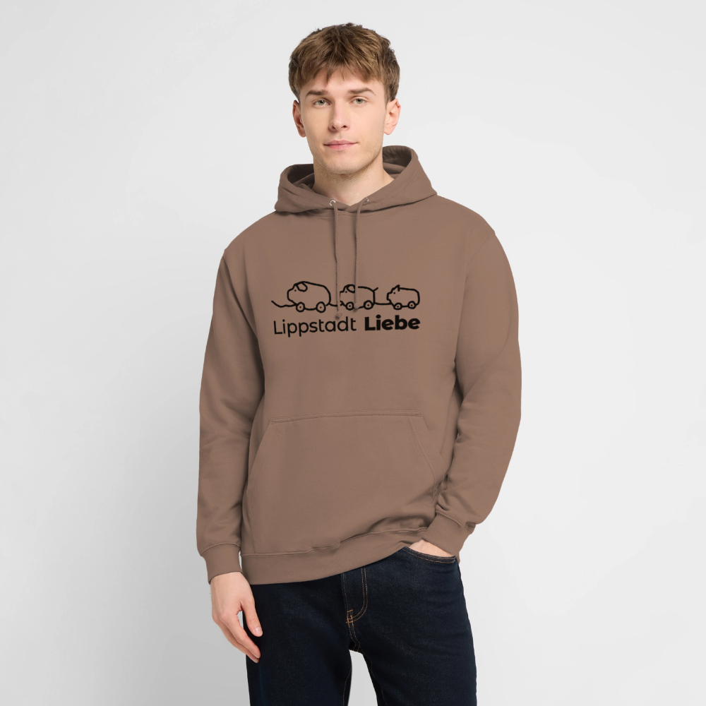 Holzschweine Männer Hoodie – Lippstadt Liebe Edition - Mokka
