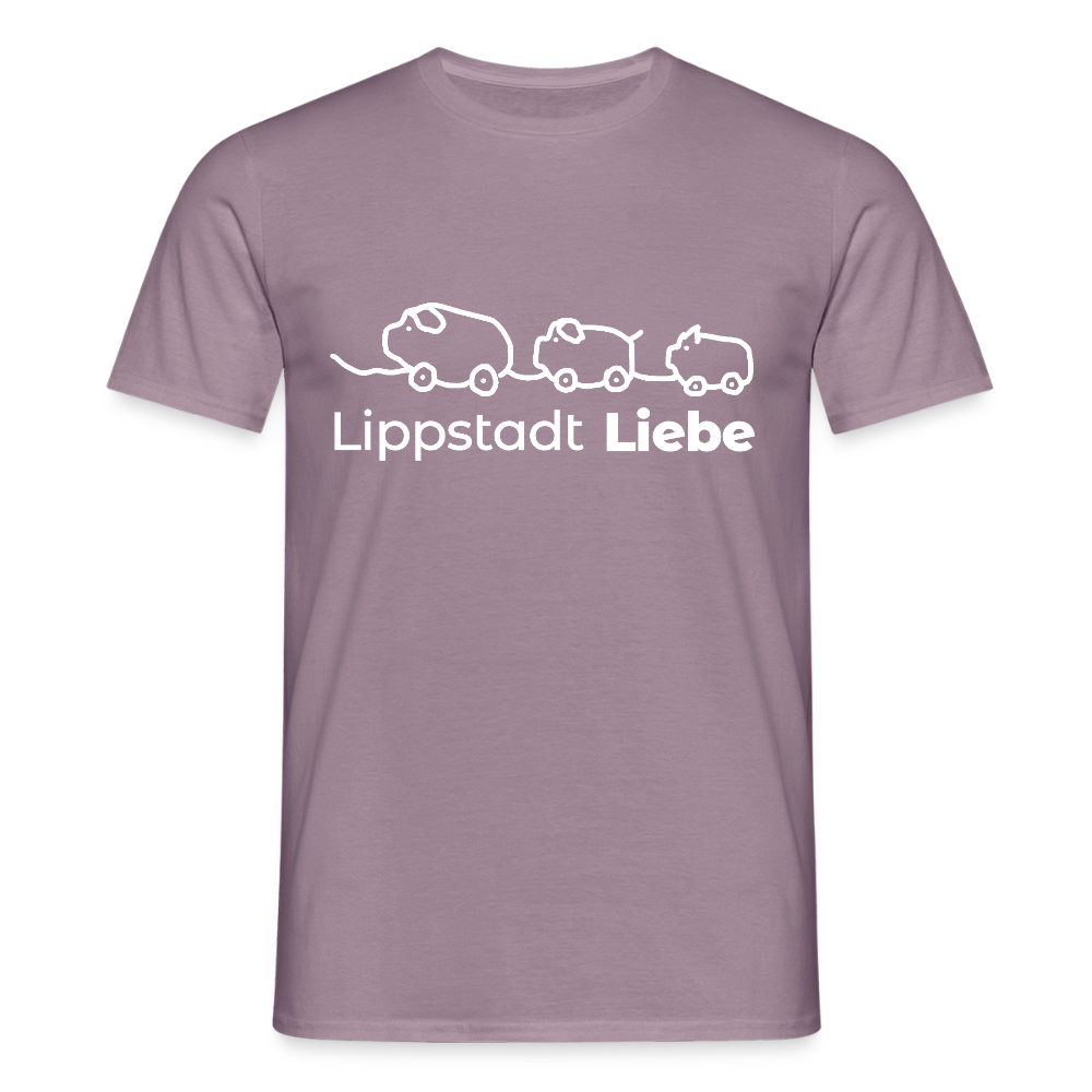 Holzschweine Männer T-Shirt – Lippstadt Liebe Edition - Lilagrau 