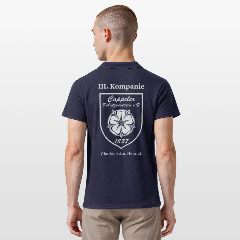 Cappeler Schützenverein Poloshirt - III. Kompanie - Navy