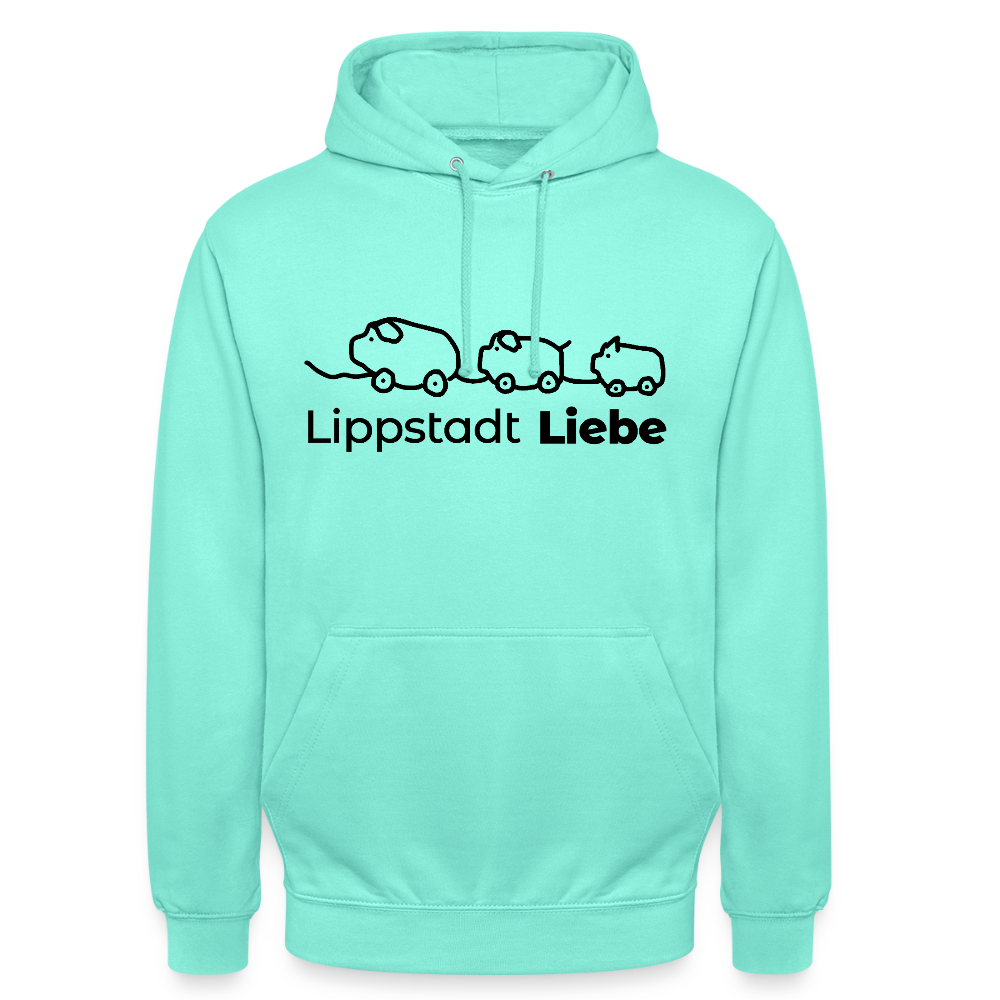 Holzschweine Männer Hoodie – Lippstadt Liebe Edition - Mint
