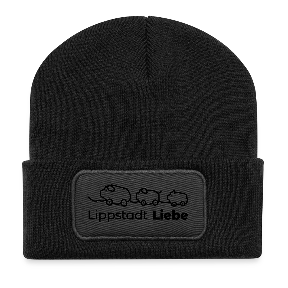 „Holzschweine Edition Black“ – Lippstadt Liebe Beanie - Schwarz