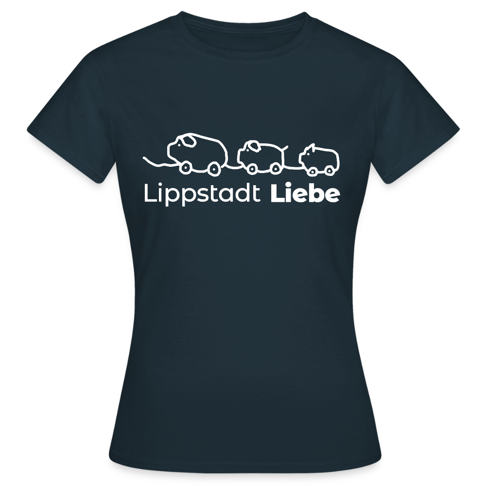 Holzschweine Damen T-Shirt – Lippstadt Liebe Edition - Navy