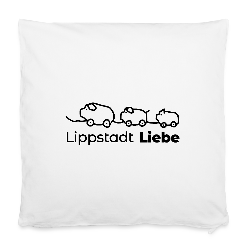 Kissenbezug 40 x 40 cm Holzschwein Edition - Weiß