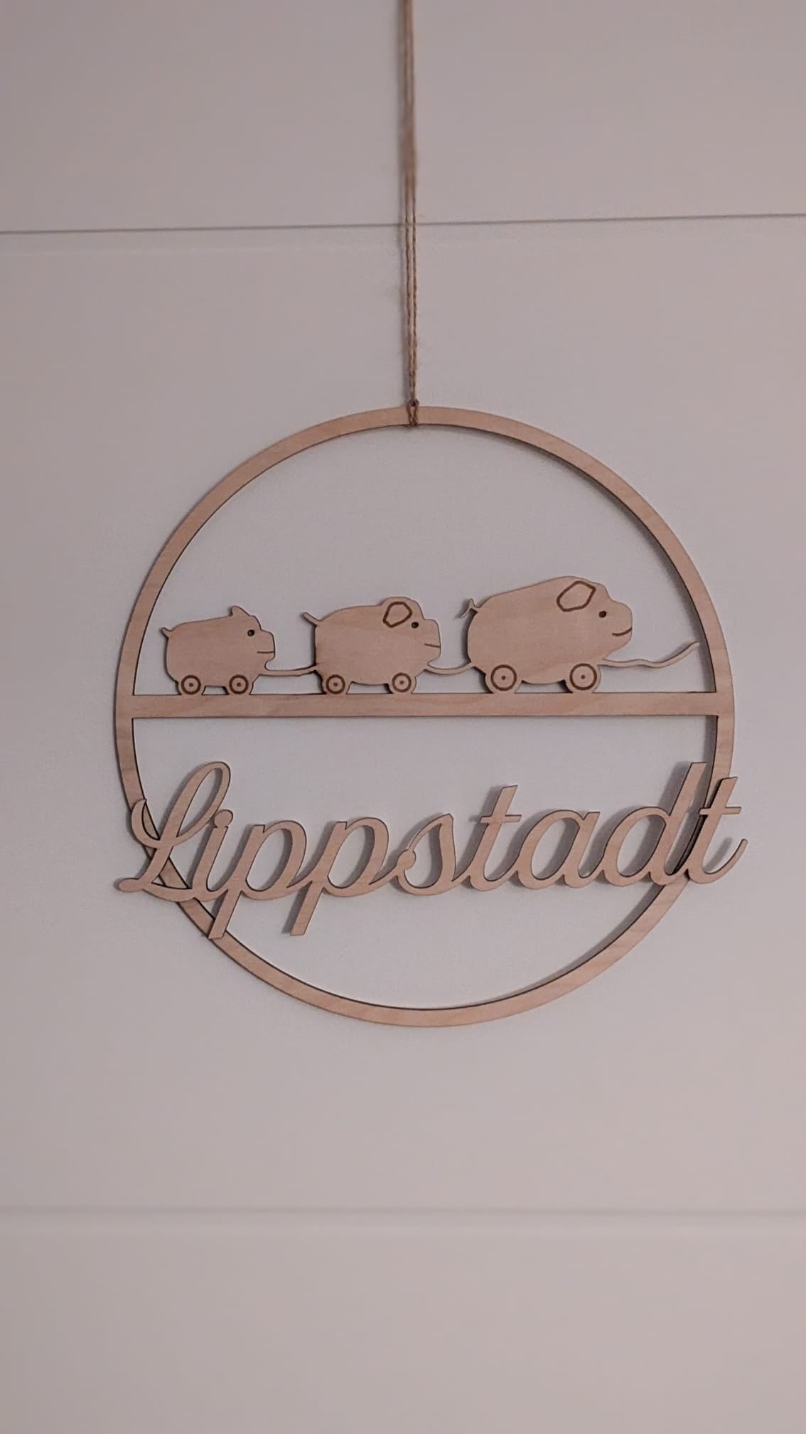 Lippstadt Liebe Türkranz Holzschweine