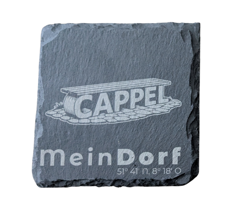 Schiefer Untersetzer „Cappel Bank“ (10 cm)