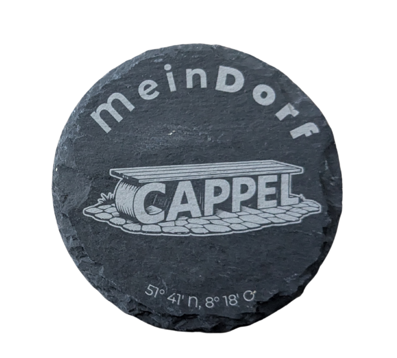 Schiefer Untersetzer „Cappel Bank“ (10 cm)