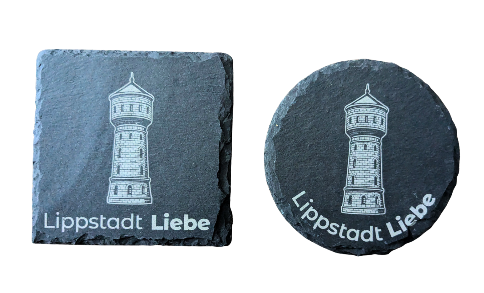 Schiefer Untersetzer "Lippstadt Liebe Edition"