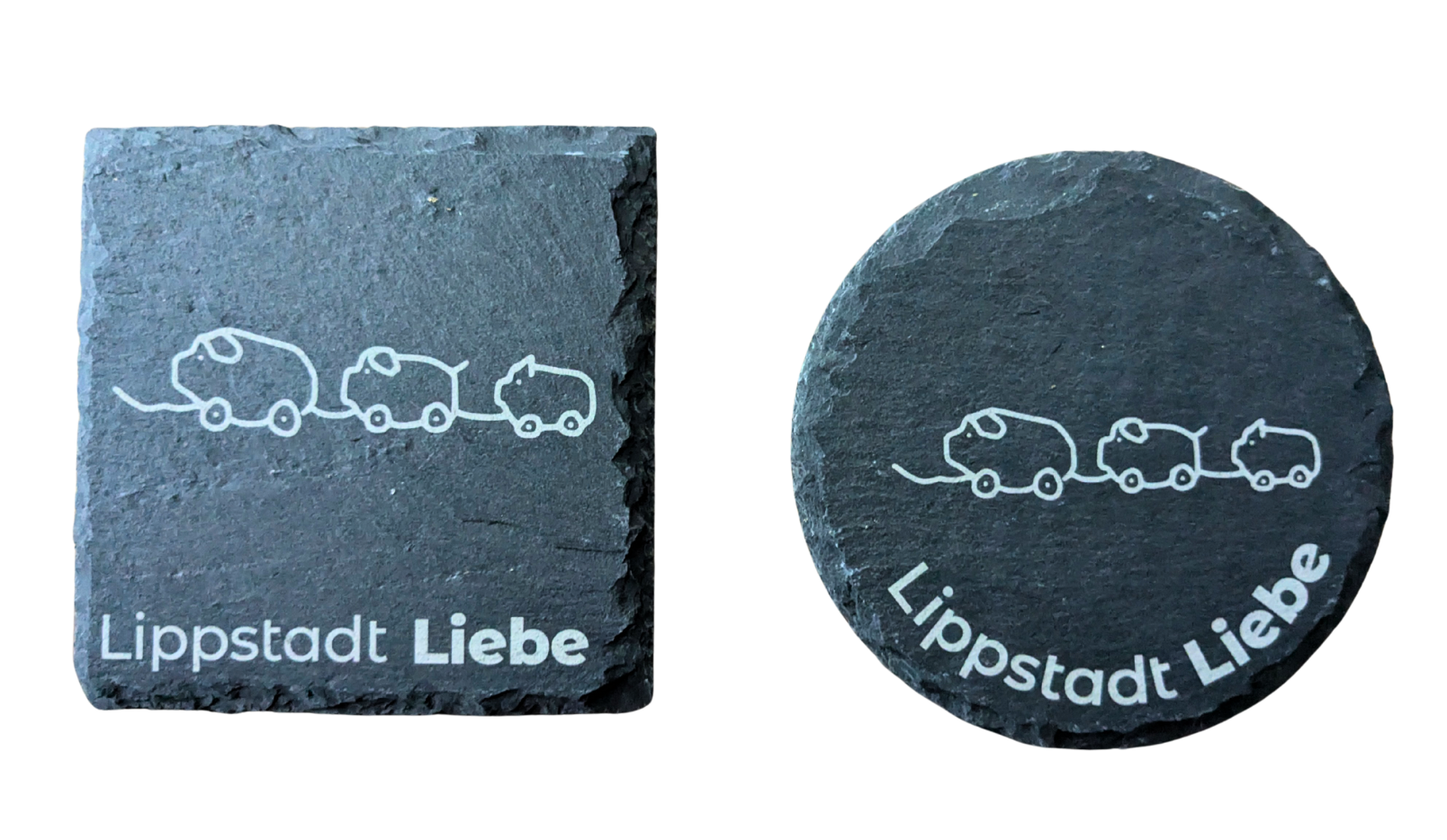 Schiefer Untersetzer "Lippstadt Liebe Edition"