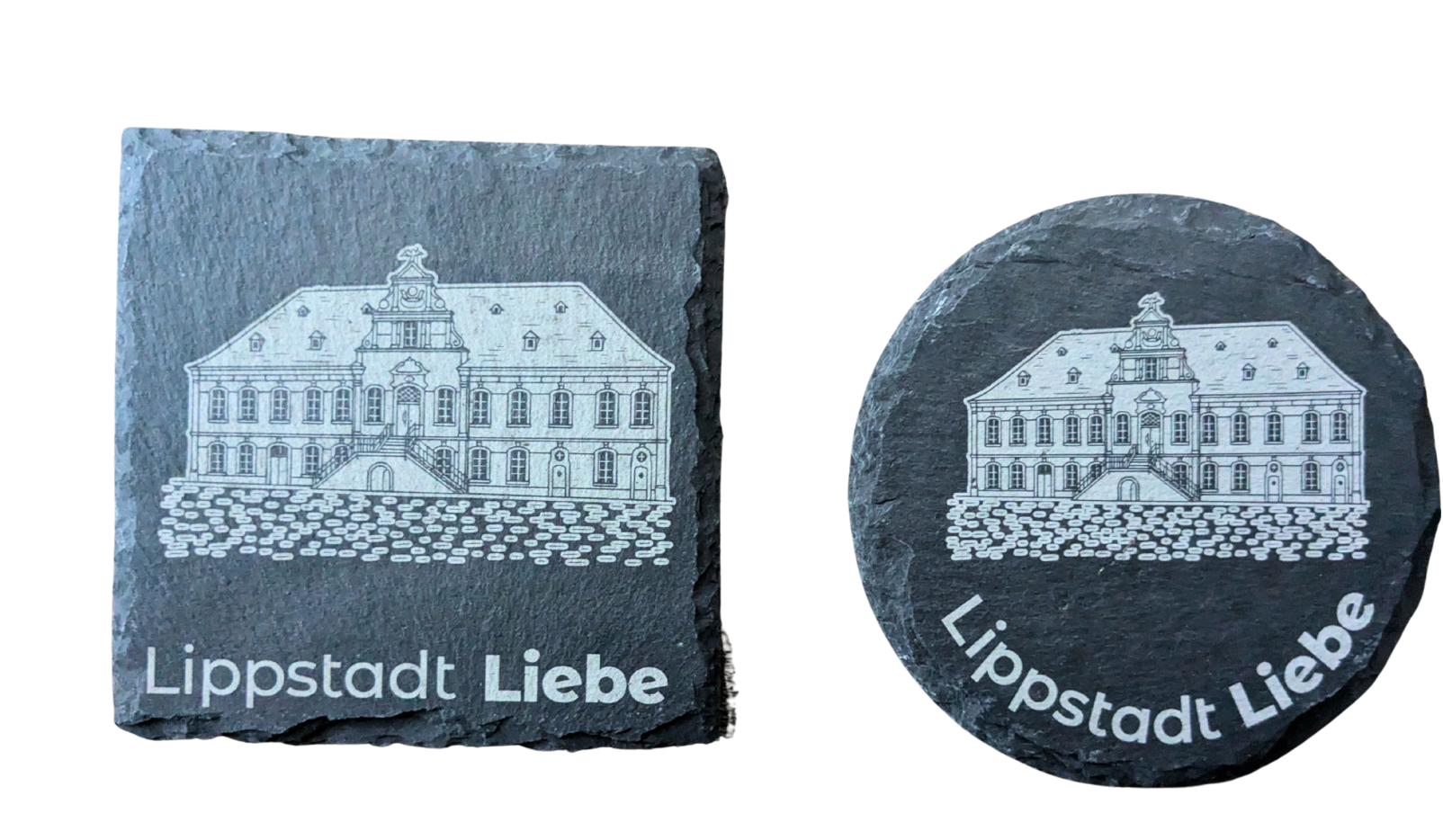Schiefer Untersetzer "Lippstadt Liebe Edition"