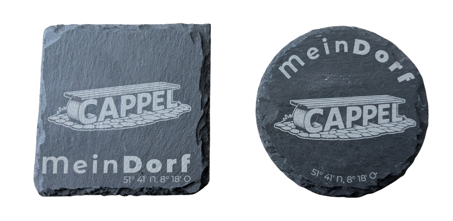 Schiefer Untersetzer „Cappel Bank“ (10 cm)